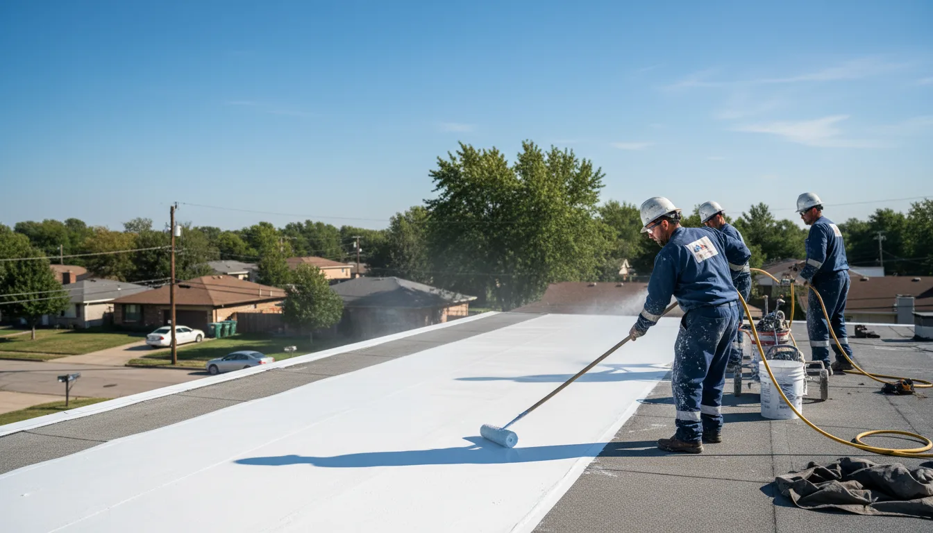 Commercial roof coating in Stigler, OK near me